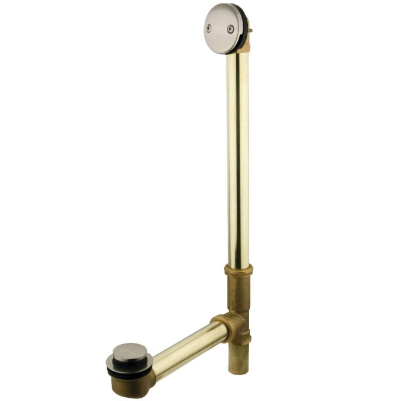 Kingston Brass Made To Match Tip-Toe Tub Waste and Overflow, 20 Gauge - Brushed Nickel