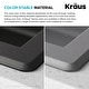 preview thumbnail 12 of 42, KRAUS Forteza Granite 33 inch 60/40 Undermount Drop-in Kitchen Sink