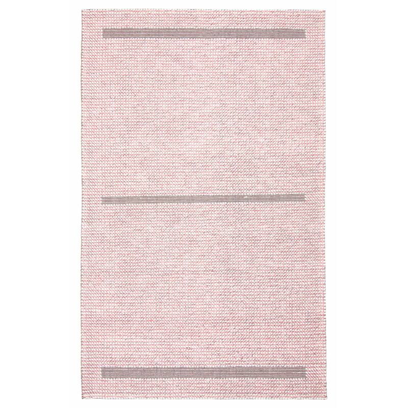 ECARPETGALLERY Braid weave Sienna Salmon Wool Rug - 5'0 x 8'1 - Salmon - 5'0 x 8'1