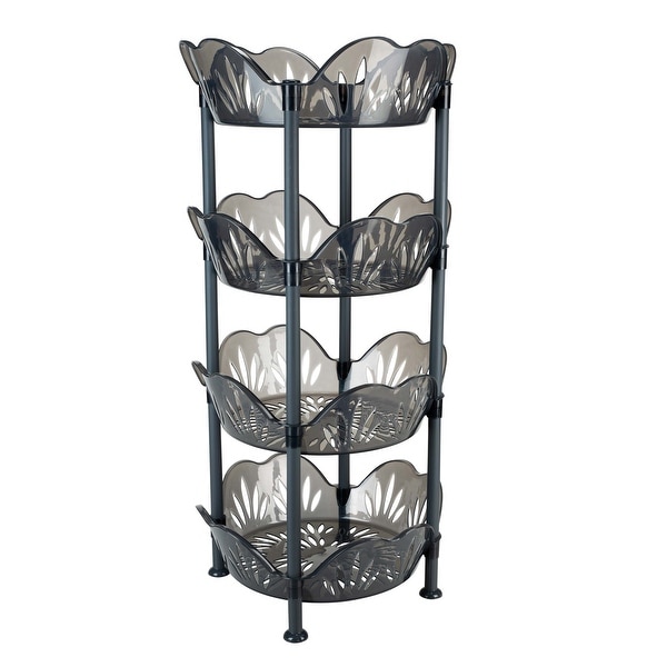 Kitchen Details 4 Tier Large Basket Shelf