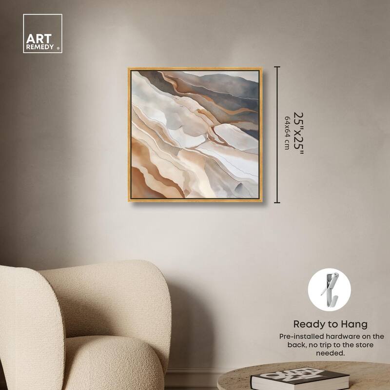 Earthen Flow Canvas by Art Remedy