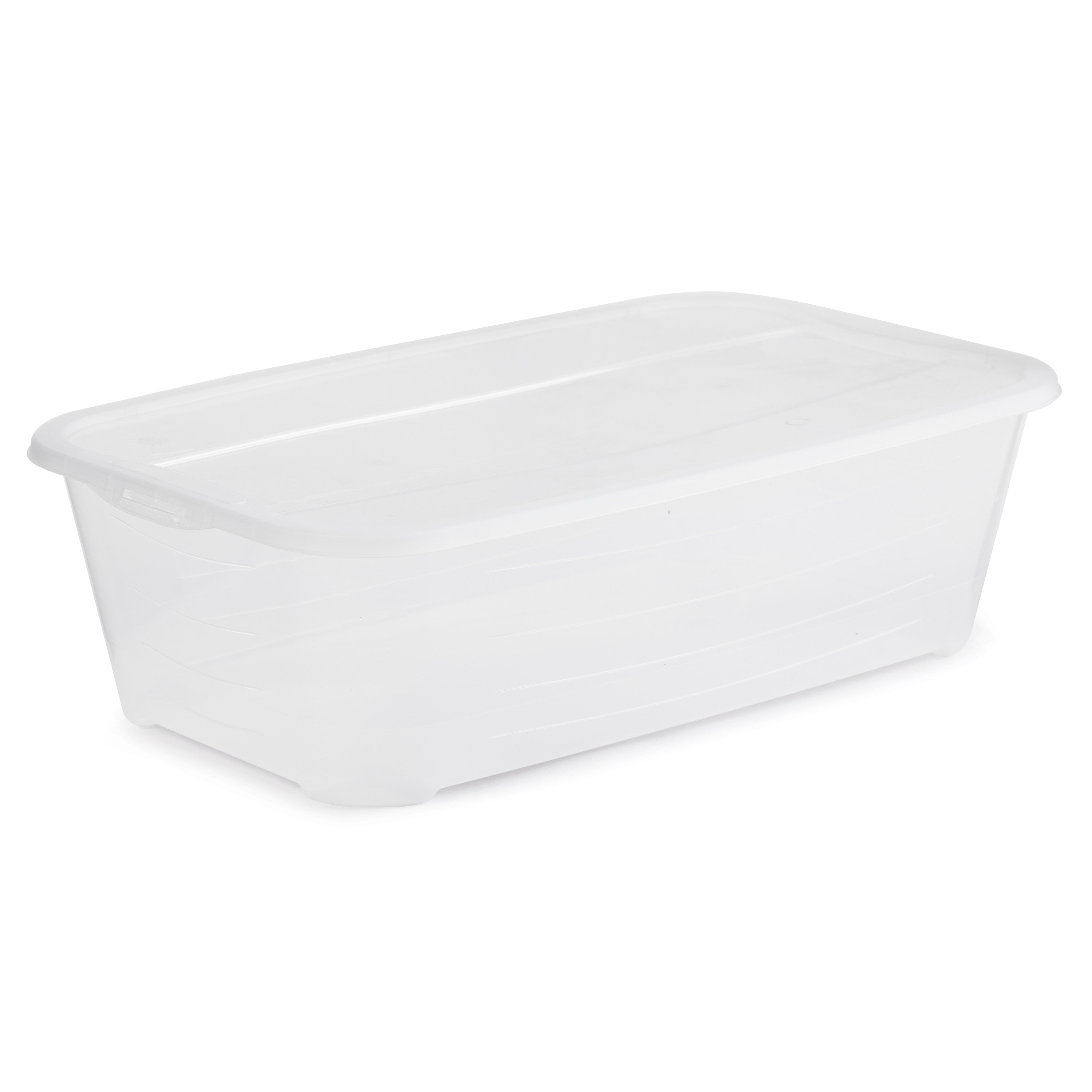 Life Story 5.7 Liter Clear Shoe/Closet Storage Box Stacking
