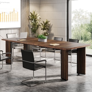 6.5ft Rectangular Conference Table for 6-8 Person for Office Meeting ...