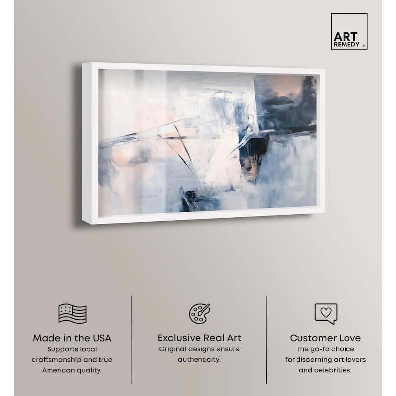Blue Rapture I Shadowbox by Art Remedy