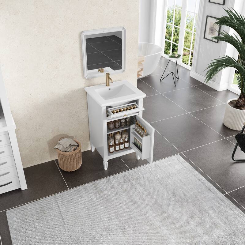 Modern Bathroom Vanity with Functional Storage and Stylish Design