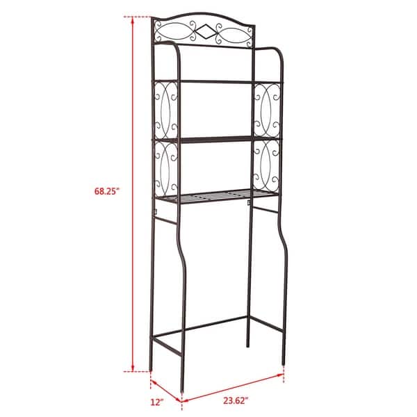 3 Tiers Bathroom Storage Rack Metal Shelf Bed Bath & Beyond 31762814