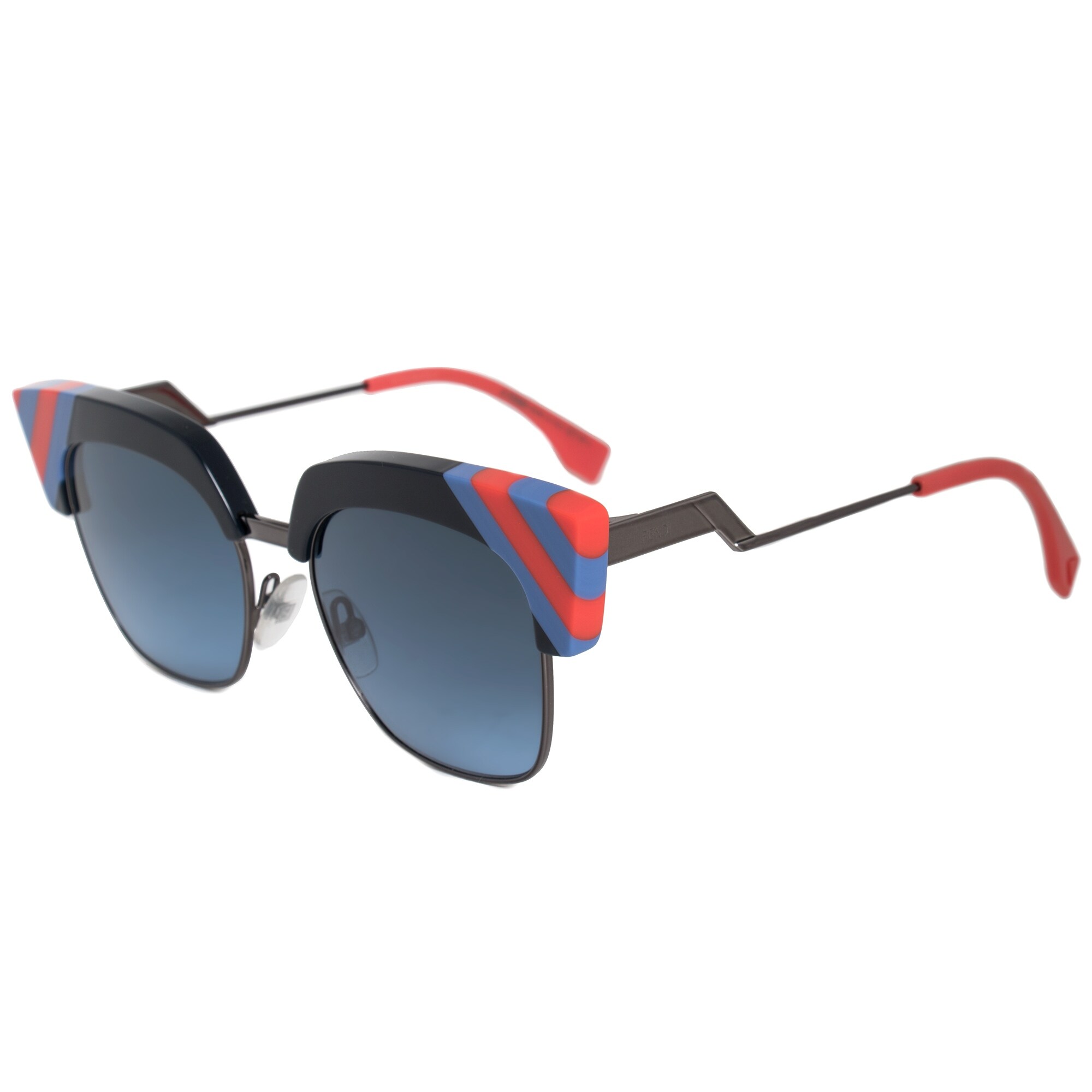 Shop Fendi Waves Square Sunglasses Ff0241s Pjp 08 50 50mm X 18mm