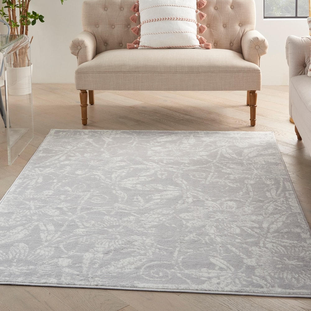 Nourison Whimsicle Country Farmhouse Floral Area Rug