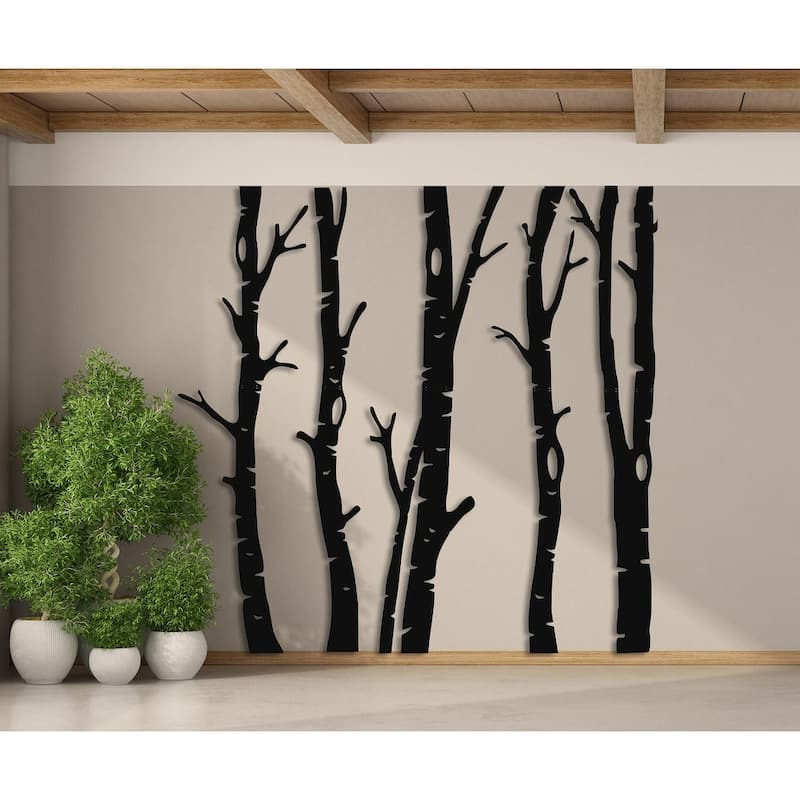 5 Dry Tree Metal Wall Decor for Home and Outside