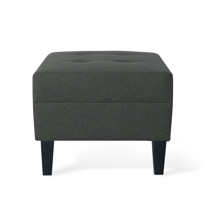 Tufted Large Square Storage Ottoman
