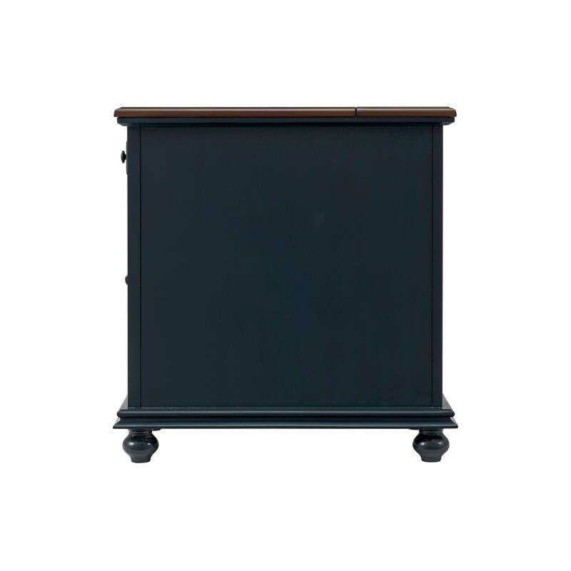 Elegant Chairside Table with Power by Martin Svensson Home