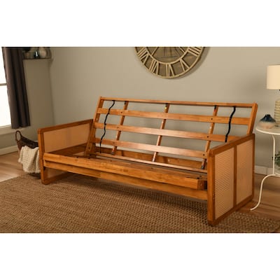Somette Westport Full-size Futon Frame in Honey Finish, Mattress Not Included