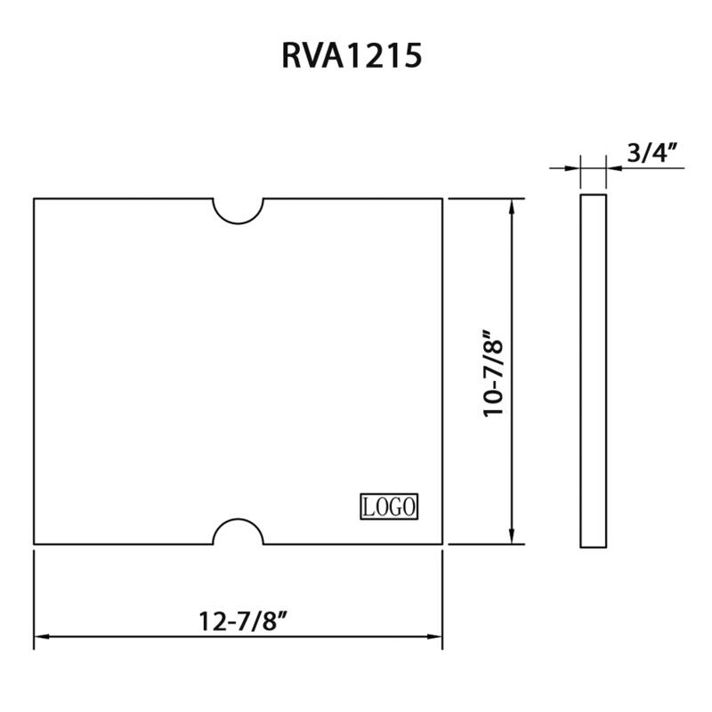 Ruvati 13 x 11 inch Solid Wood Replacement Cutting Board for RVH8215 and RVQ5215 workstation sinks - RVA1215