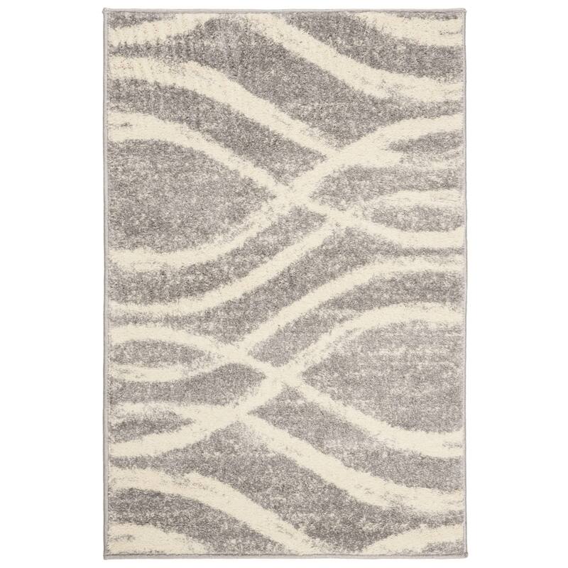 SAFAVIEH, Adirondack Vinni Modern Abstract Distressed Rug - 2' x 3' - Grey/Cream
