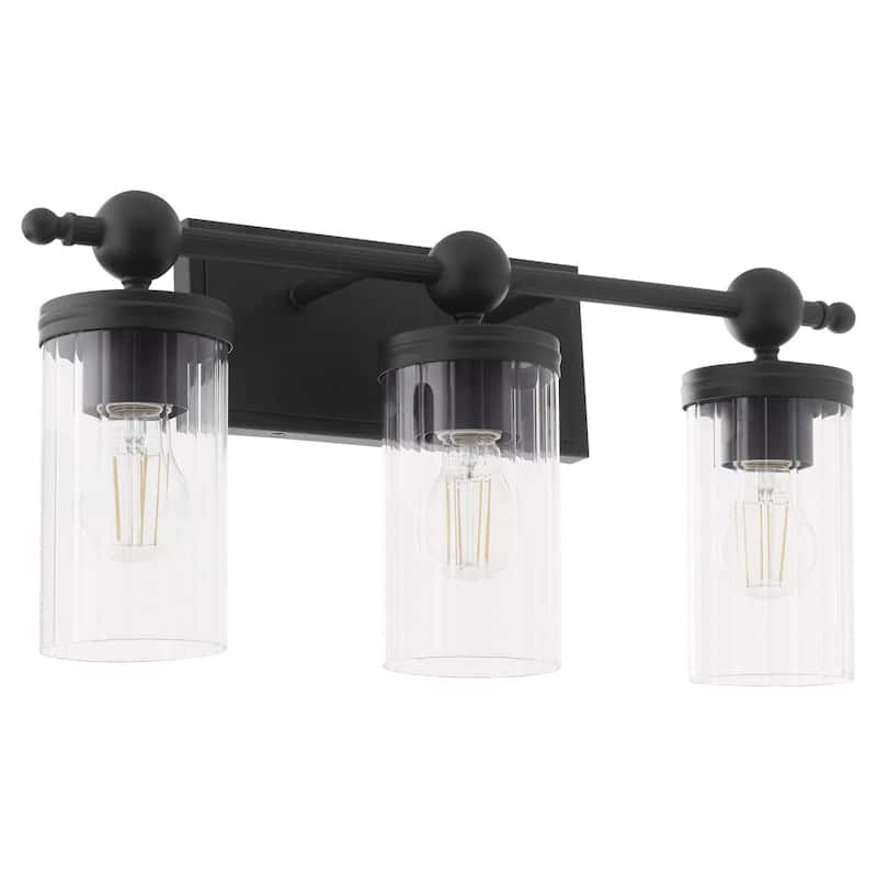 Quorum International 560-3 Lee Boulevard 3 Light 22" Wide Vanity Light - Matte Black