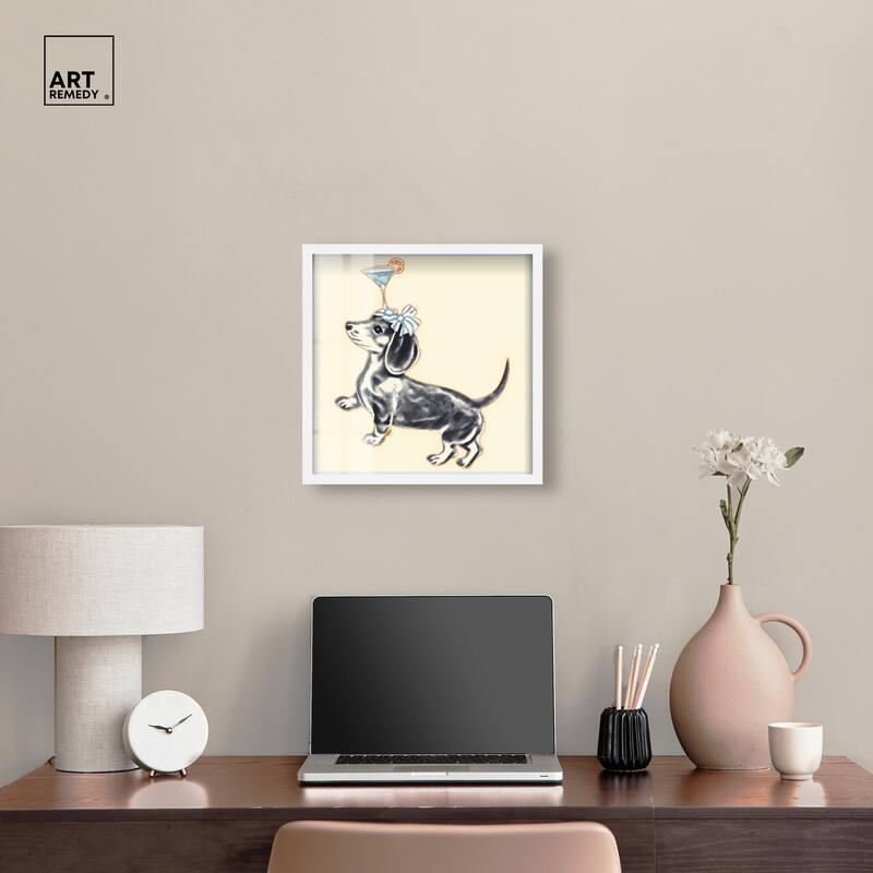 Martini Pup I Shadowbox by Art Remedy