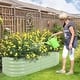 preview thumbnail 19 of 22, Aoodor 4 in 1 Modular Aluzinc Metal Raised Garden Bed - Outdoor Garden Planter Box for Vegetable, Flower, Herb