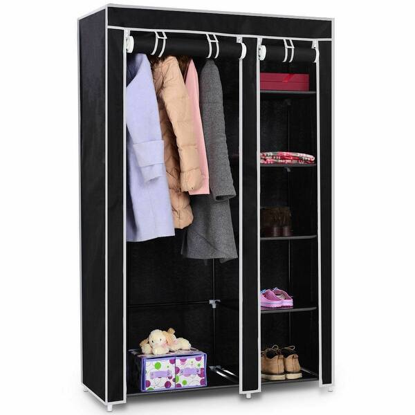 Shop Costway 69 Portable Closet Storage Organizer Clothes