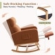 preview thumbnail 58 of 105, HOMYKA Rocking Chair for Nursery with Footrest