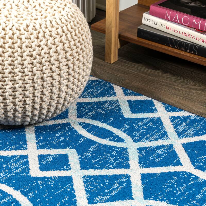 JONATHAN Y Moroccan Ogee Fretwork Area Rug