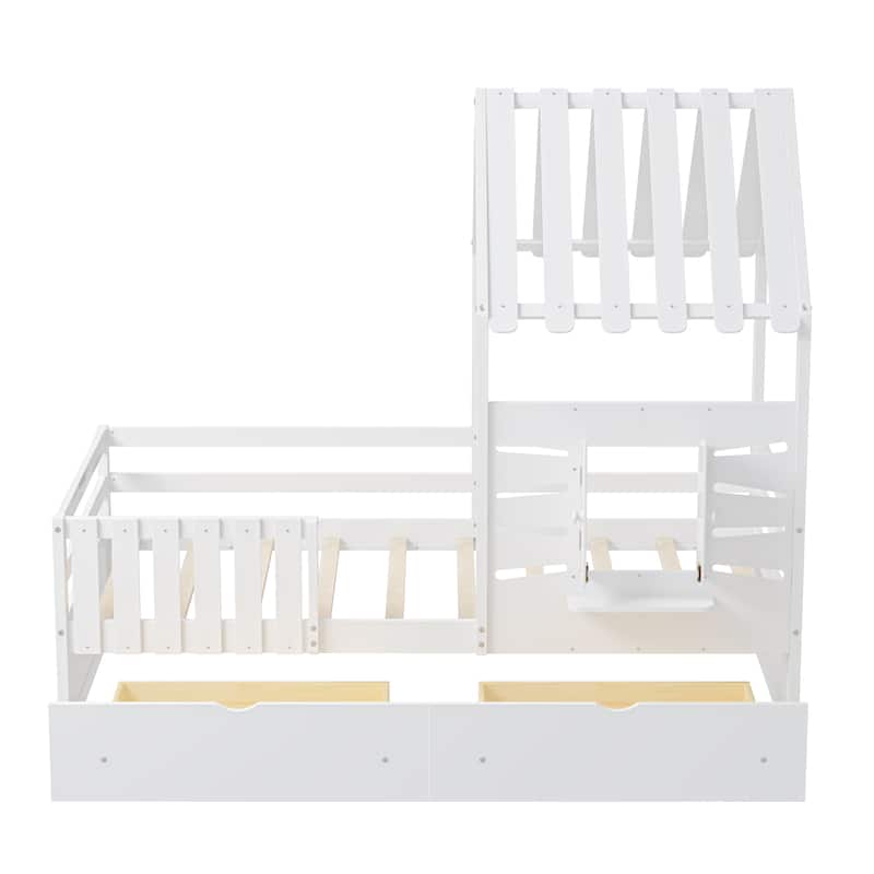 Twin Bed Frames for Kids,Twin Size House Bed