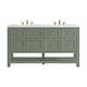 preview thumbnail 18 of 45, Breckenridge 60" Double Vanity, Smokey Celadon - 60D