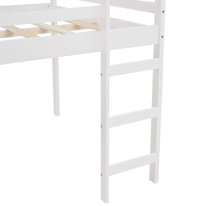 Loft Bed with Slide, House Bed with Slide