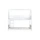 preview thumbnail 9 of 15, Low Height House Bunk Bed with Headboards,Guardrails,Ladder,Twin Over Twin Kids Bed