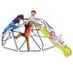 preview thumbnail 4 of 10, Geometric Dome Climber with Extended Wavy Slide and 2 Rest Platforms Perfect for Both Girls or Boys - 159.6"L x 123.6"W x 52.8"H