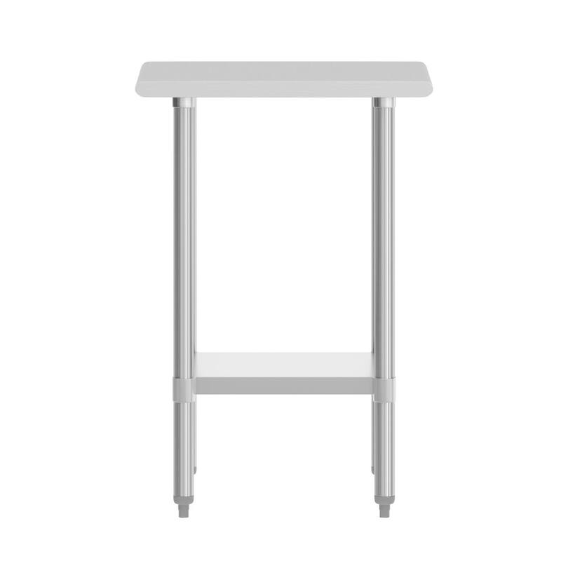 Stainless Steel 18 Gauge Work Table with Undershelf