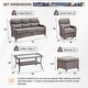 preview thumbnail 103 of 187, Outdoor Patio Sofa Swivel Chair with 6-Inch Thick Cushions Set