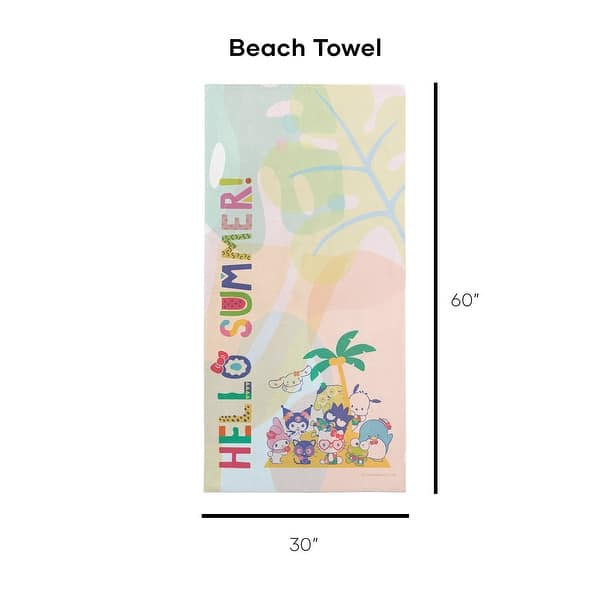 dimension image slide 3 of 8, Sanrio Hello Kitty & Friends Beach Towel