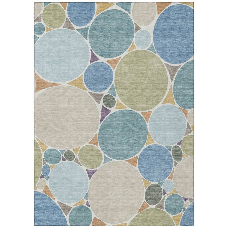 Machine Washable Indoor/ Outdoor Contemporary Rowan Chantille Rug