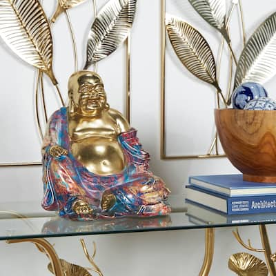 Multi Colored Resin Buddha Sculpture