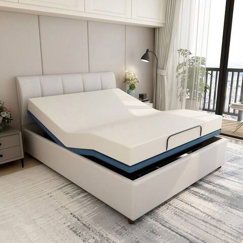 Adjustable Bed Frame, Head & Foot Incline, Wireless Remote Control, Zero Gravity Adjustable Bed Base