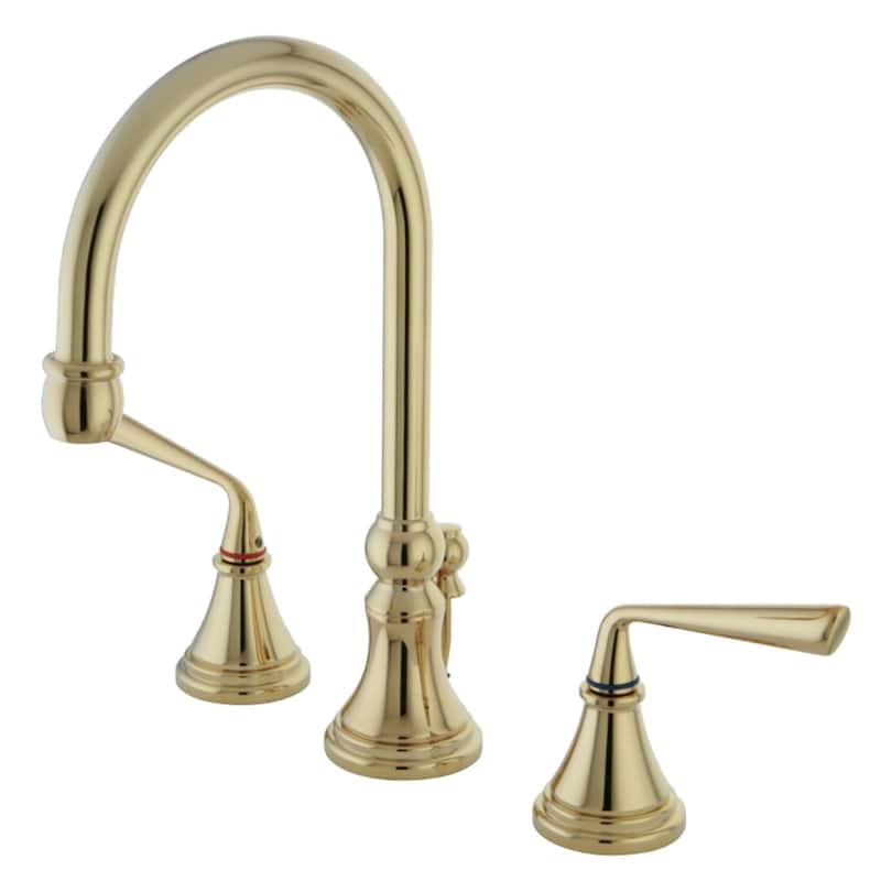 Kingston Brass Silver Sage 1.2 GPM Widespread Bathroom Faucet with