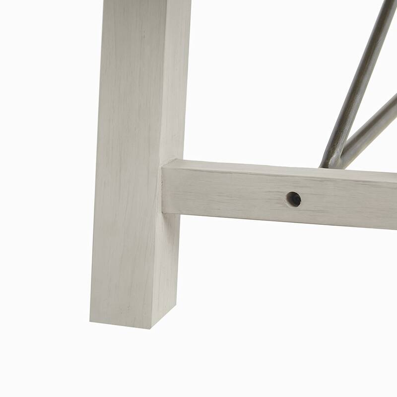 Country Bench with wood legs