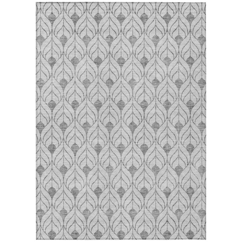Machine Washable Indoor/ Outdoor Chantille Contempoary Geo Rug