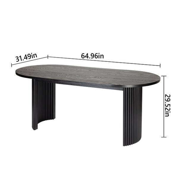 【上品】 Wood Solid Oval 40033798 - Beyond & Bath Bed - Table Dining テーブル・チェア・ハンモック