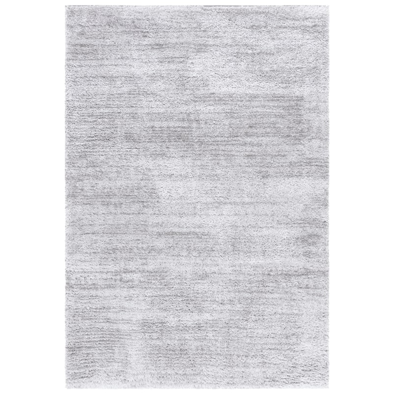 SAFAVIEH Tahoe Shag Yaprak Abstract 1.2-inch Thick Rug - 5' x 7' - Grey/Dark Grey - Rectangle