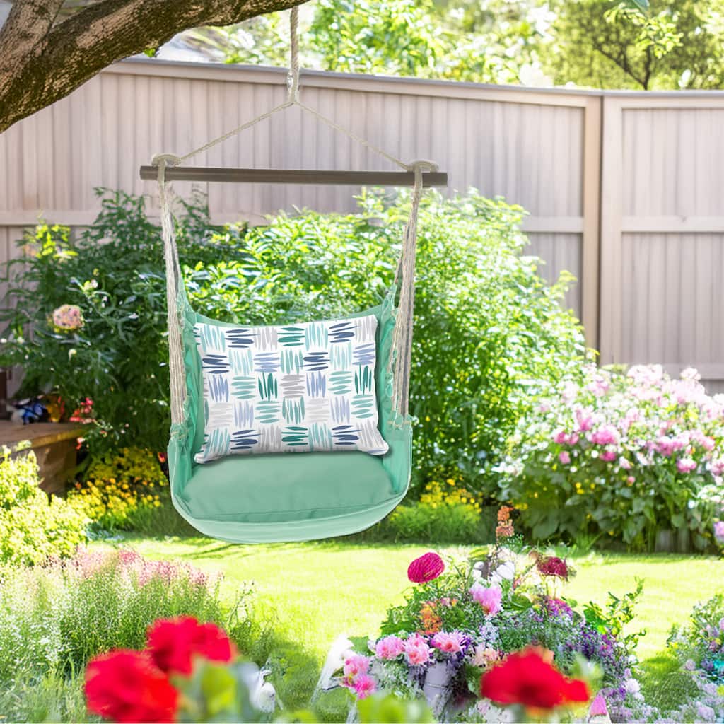 Magnolia Casual Swing Set 4 piece - Seafoam Green Solid w/ Whimsy Strokes