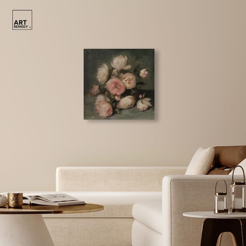 Roses in Shadow I Canvas by Art Remedy, Gallery Wrapped