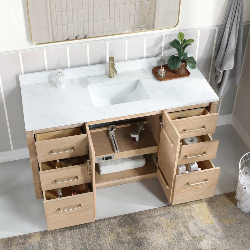 Miseno MV-705760 San 60" Free Standing Single Basin Vanity Set with