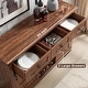 preview thumbnail 29 of 33, Farmhouse Bar Cabinet, Coffee/Wine Bar Cabinet w/Wine & Glass Rack