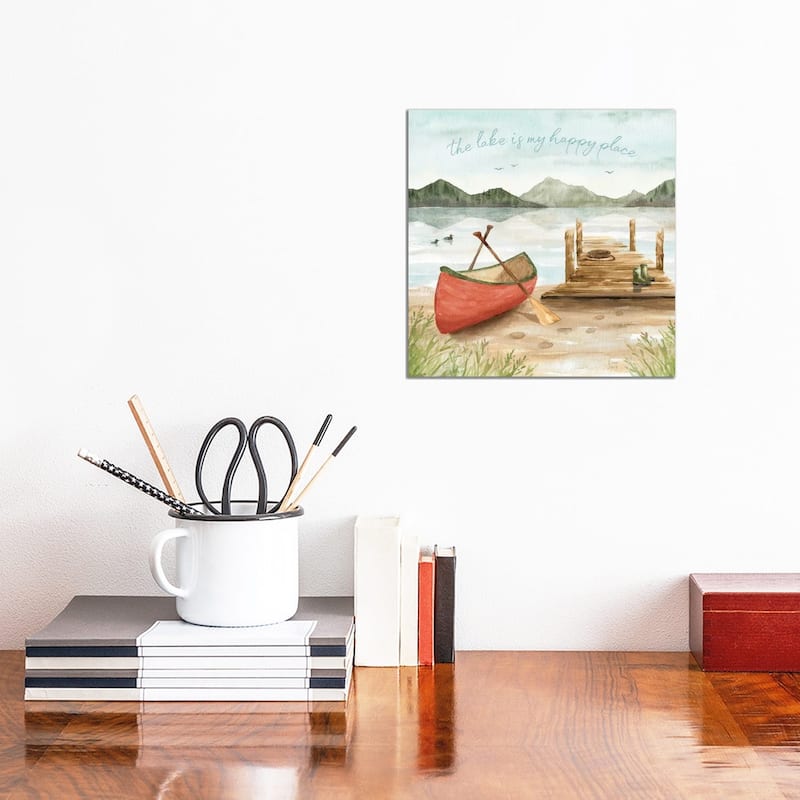 iCanvas "Lake Love III" by Dina June Canvas Print - 12x12x0.75
