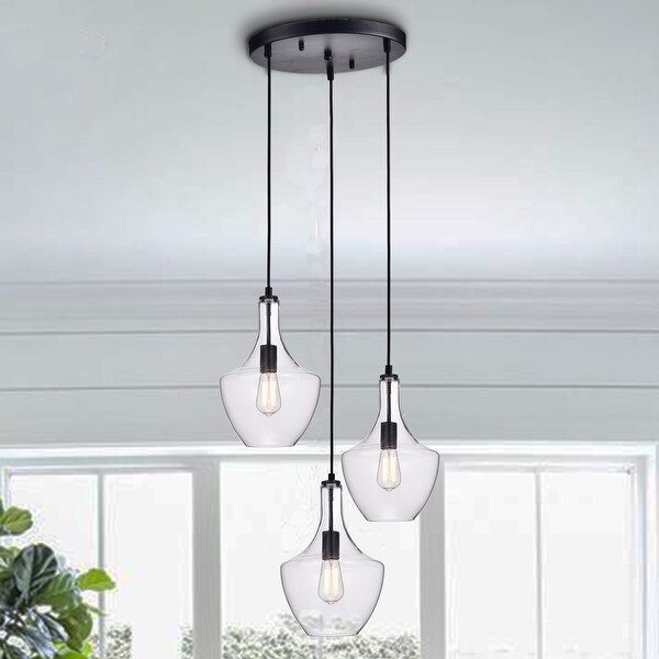 3 light schoolhouse pendant top