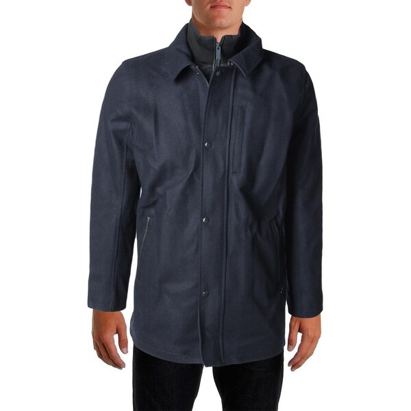 calvin klein double zipper coat