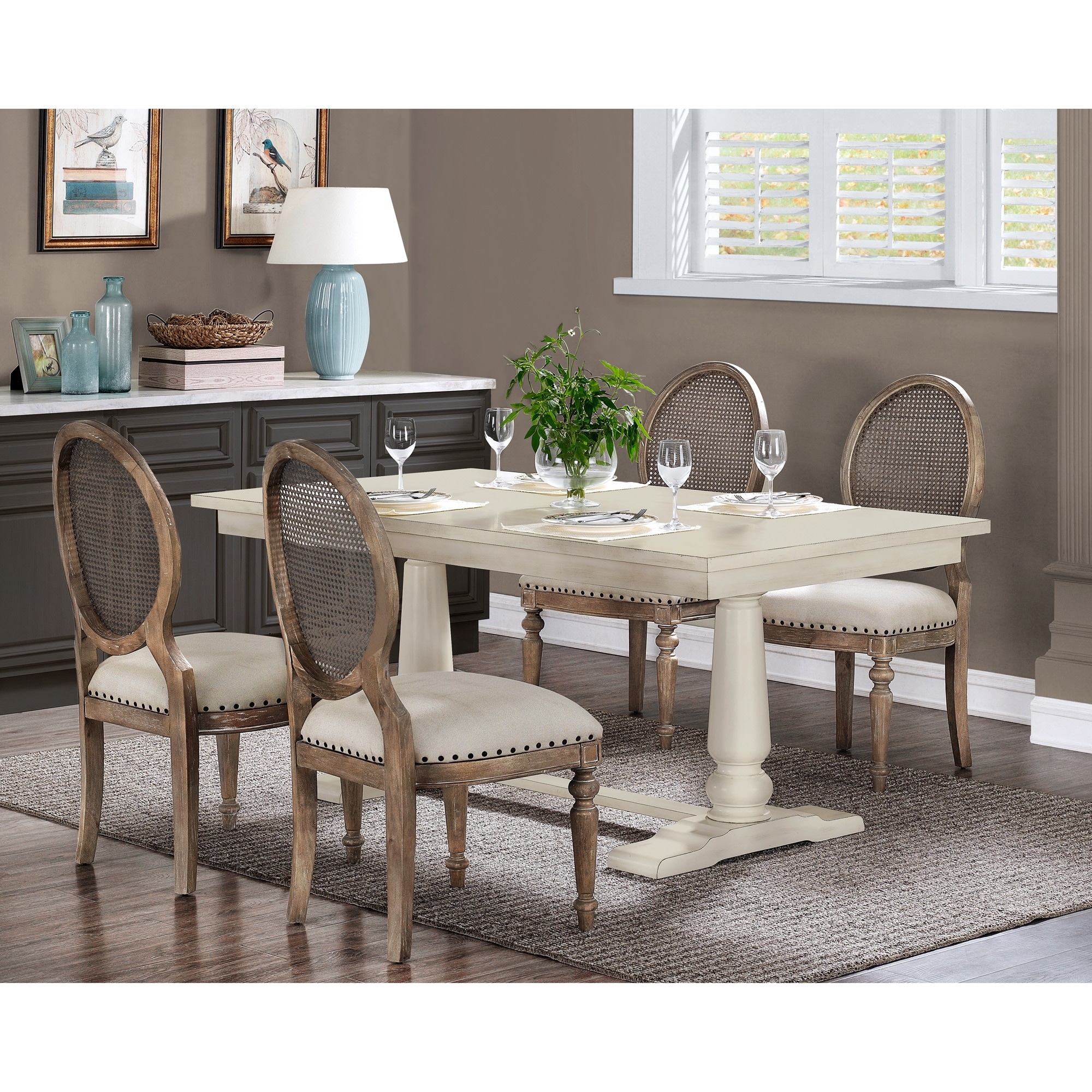 The Gray Barn Farmhouse Pedestal Dining Table On Sale Overstock 31041423