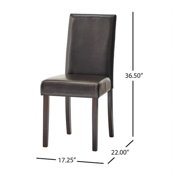 Ryan Bonded Leather Dining Chair (Set of 2) by Christopher Knight Home ...