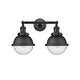 preview thumbnail 12 of 19, Innovations Lighting Hampden 2 Light 18" Bath Vanity Light Seedy/Matte Black